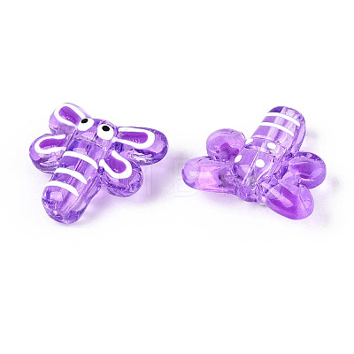 Handmade Lampwork Enamel Beads LAMP-T023-26G-1