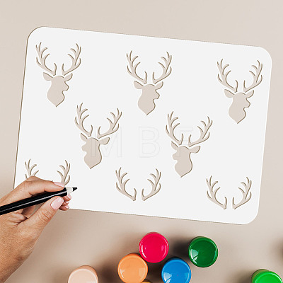 Large Plastic Reusable Drawing Painting Stencils Templates DIY-WH0202-522-1