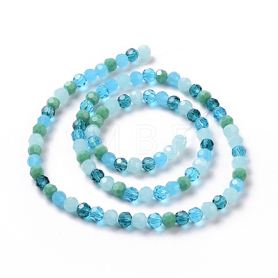 Glass Beads Strands X-GLAA-E036-09G-1