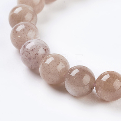 Natural Sunstone Beads Strands X-G-G099-4mm-14-1
