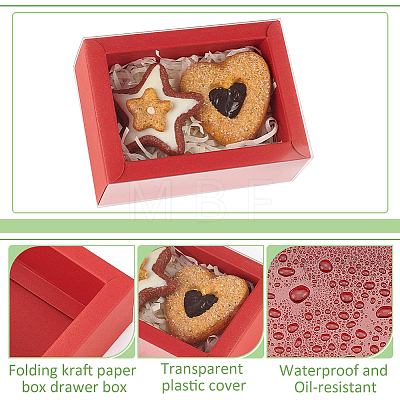 Foldable Paper Drawer Boxes with Clear Plastic Cover CON-WH0095-68B-02-1