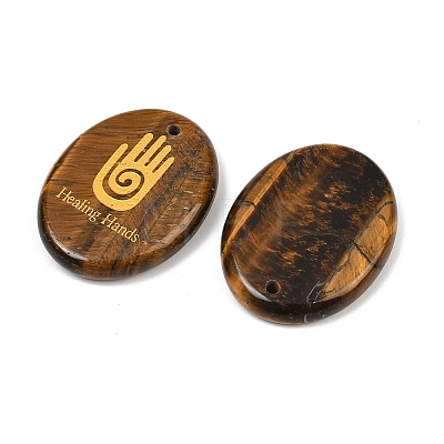 Natural Tiger Eye Pendants GG-CBA2BD6-02H-1