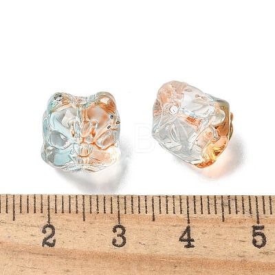Baking Paint Transparent Glass Beads X1-GLAA-C035-01B-1