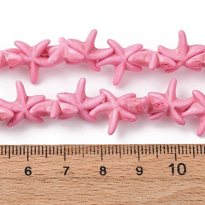Synthetic Turquoise Dyed Beads Strands G-B184-C03-02-1