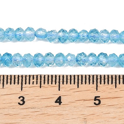 Natural Blue Topaz Beads Strands G-B175-A21-3x4mm-1