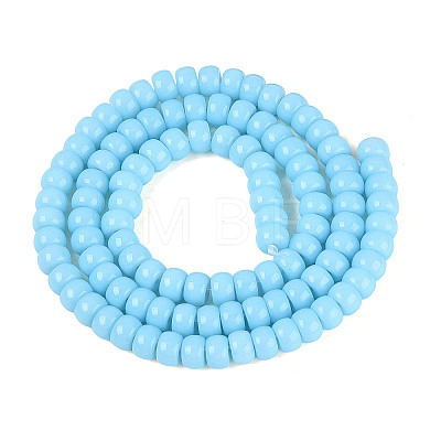 Opaque Glass Beads Strands GLAA-NH0002-B01-C09-1