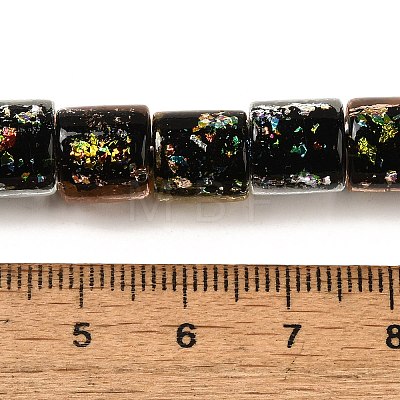 Handmade Dichroic Foil Glass Beads Strands DICH-U001-09A-1