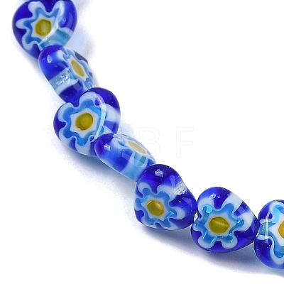 Handmade Millefiori Lampwork Beads Strands LAMP-G166-15E-1