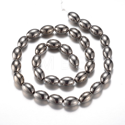 Electroplate Magnetic Synthetic Hematite Bead Strands G-A164-12E-05-1