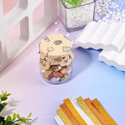200 Sheets Lucky Star Glitter Powder Origami Paper DIY-TADJ0001-09B-1