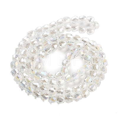 Electroplate Glass Beads Strands EGLA-D030-T4mm-B02-1