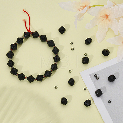 Natural Black Tourmaline Beads Strands G-CA0001-64-1