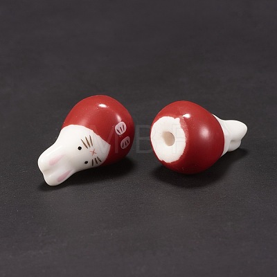 Handmade Porcelain Beads PORC-D018-01B-1