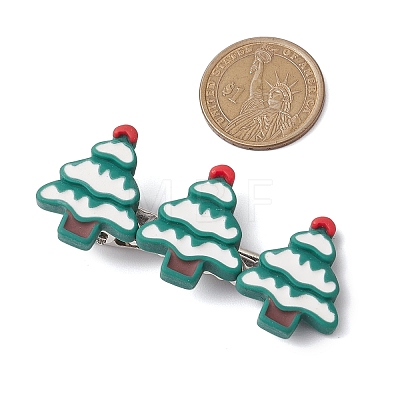 Christmas Theme Resin Alligator Hair Clips PHAR-JH00113-1