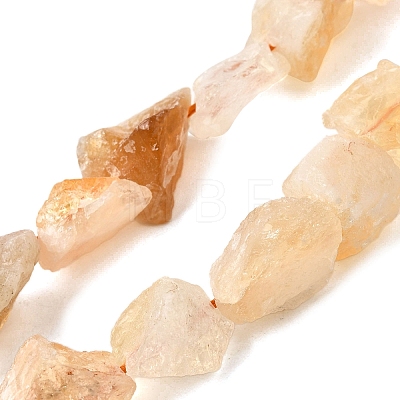 Heated Natural Citrine Beads Strands G-S386-C19-1