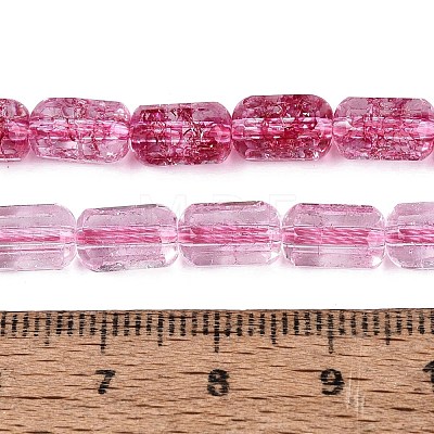 Crackle Transparent Glass Beads Strands GLAA-N068-05A-08-1