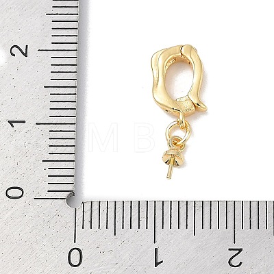 Brass Peg Bails Pin Pendants KK-Q030-11G-1