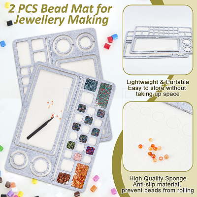 Felt Bead Design Board DIY-WH0419-98E-01-1