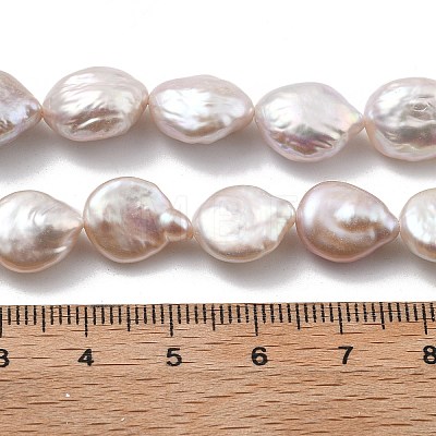 Natural Baroque Keshi Pearl Beads Strands PEAR-P064-18A-01A-1