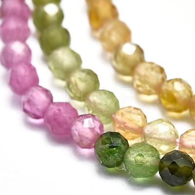 Natural Tourmaline Beads Strands G-I289-03-1