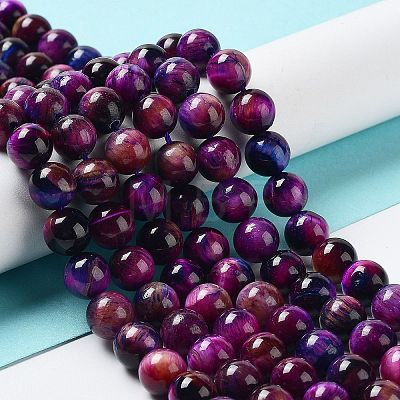 Natural Rainbow Tiger Eye Beads Strands G-NH0002-A01-B04-1