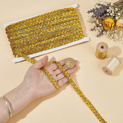 Polyester Braided Lace Trim OCOR-WH0007-142B-1