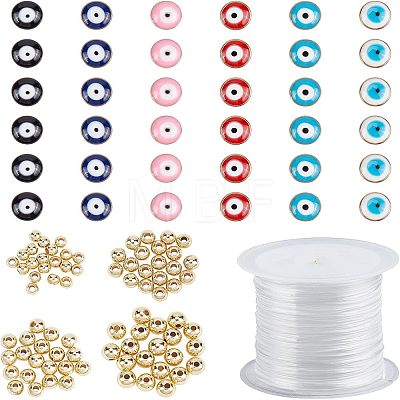  116Pcs DIY Evil Eye Style Bracelet Making Kits DIY-NB0005-01-1