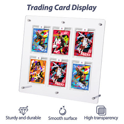 PVC Desktop Sport Card Organizer Holders AJEW-WH0248-918A-1