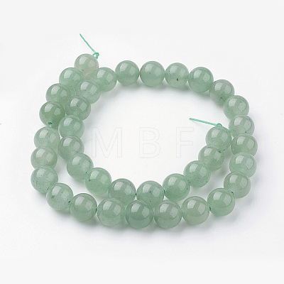 Natural Green Aventurine Bead Strands G-G735-63-10mm-1