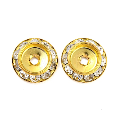 Brass Crystal Rhinestone Beads RB-F035-06C-1