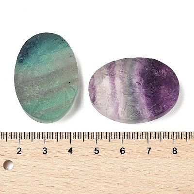 Natural Fluorite Cabochons G-K338-38C-04-1