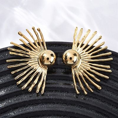 304 Stainless Steel Stud Earrings EJEW-Z098-07G-1