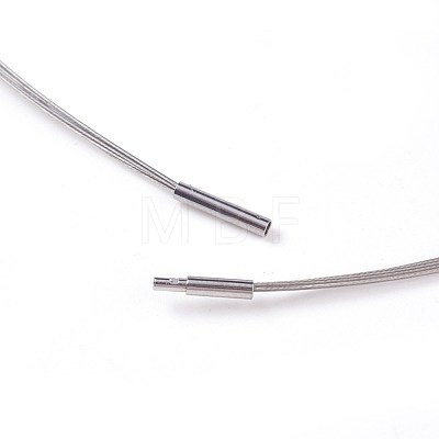 Steel Wire Necklace Making MAK-I011-08C-1