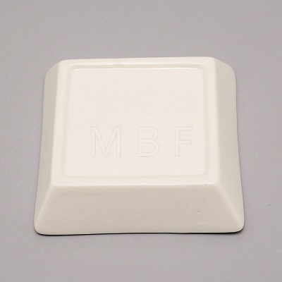 Porcelain Square Jewelry Holder DJEW-WH0050-10B-1