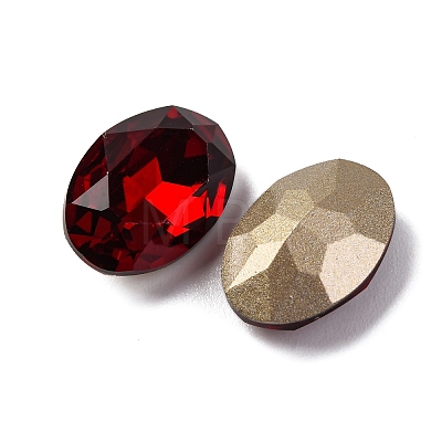 Glass Rhinestone Cabochons RGLA-A026-06B-208-1