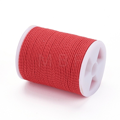 Round Waxed Polyester Cord YC-G006-01-1.0mm-15-1