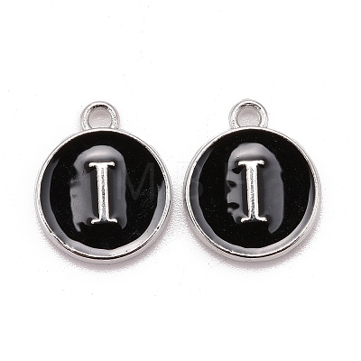 Platinum Plated Alloy Charms LS-ENAM-S118-02I-P-1