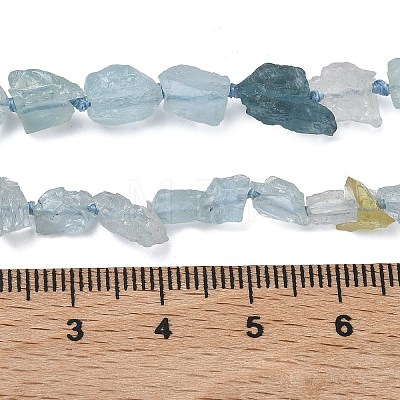Natural Aquamarine Beads Strands G-L650-B01-01-1