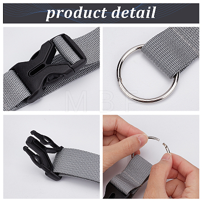 Gorgecraft 2Pcs Polyester Luggage Straps FIND-GF0003-30A-1