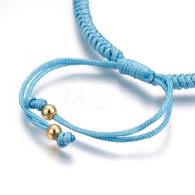 Nylon Cord Braided Bead Bracelets Making BJEW-F360-F17-1