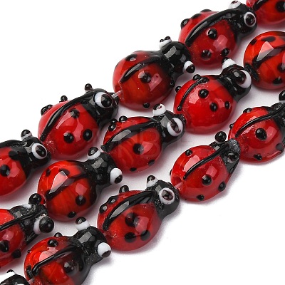Handmade Lampwork Beads Strands LAMP-S069-02-1