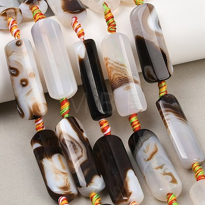 Natural Agate Beads Strands G-H342-B03-01A-1