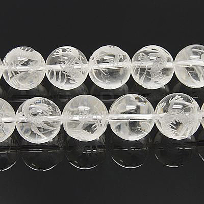 Natural Quartz Crystal Beads Strands G-Q844-16mm-1