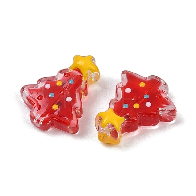 Transparent Glass Enamel Beads LAMP-S070-05C-1