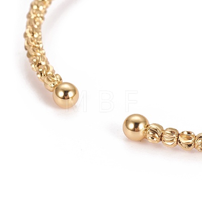 Long-Lasting Plated Brass Cuff Bangles X-BJEW-E370-10G-1