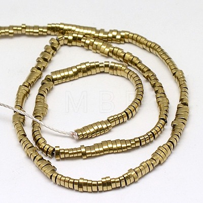 Electroplate Non-magnetic Synthetic Hematite Beads Strands G-J167-M-1