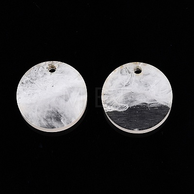 Opaque Resin Pendants RESI-T058-03H-1