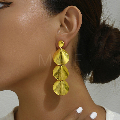 Fashionable geometric long earrings for women UP7082-1