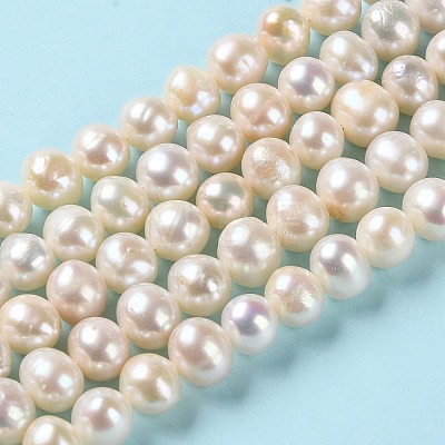 Natural Cultured Freshwater Pearl Beads Strands PEAR-E018-38-1
