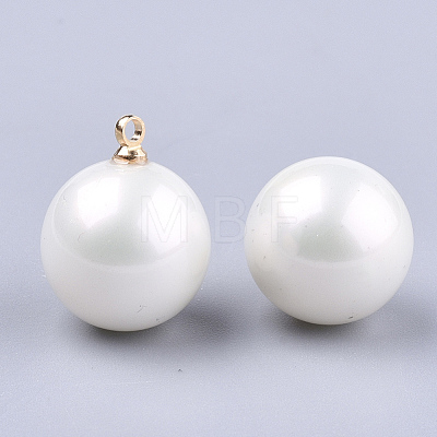 Eco-Friendly ABS Plastic Imitation Pearl Beads X-MACR-S367-C-07-1